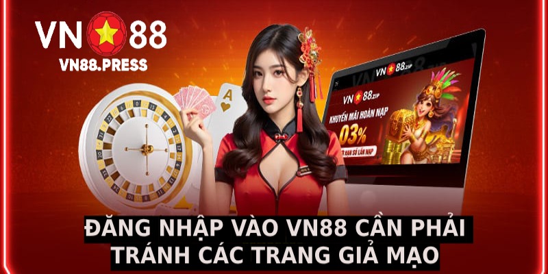 Khi đăng nhập vào VN88 cần phải tránh các trang giả mạo